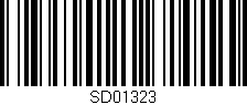 Código de barras (EAN, GTIN, SKU, ISBN): 'SD01323'