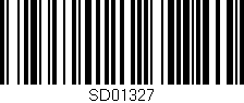 Código de barras (EAN, GTIN, SKU, ISBN): 'SD01327'