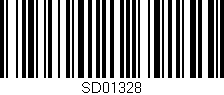 Código de barras (EAN, GTIN, SKU, ISBN): 'SD01328'