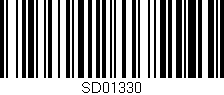 Código de barras (EAN, GTIN, SKU, ISBN): 'SD01330'
