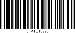 Código de barras (EAN, GTIN, SKU, ISBN): 'SKATE16926'