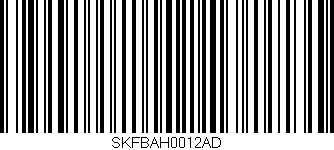 Código de barras (EAN, GTIN, SKU, ISBN): 'SKFBAH0012AD'
