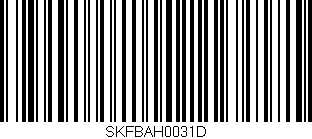 Código de barras (EAN, GTIN, SKU, ISBN): 'SKFBAH0031D'
