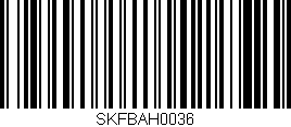 Código de barras (EAN, GTIN, SKU, ISBN): 'SKFBAH0036'