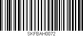 Código de barras (EAN, GTIN, SKU, ISBN): 'SKFBAH0072'