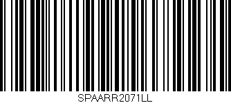 Código de barras (EAN, GTIN, SKU, ISBN): 'SPAARR2071LL'