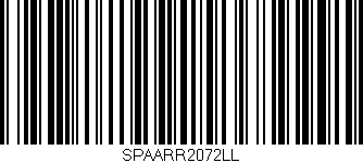 Código de barras (EAN, GTIN, SKU, ISBN): 'SPAARR2072LL'