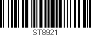 Código de barras (EAN, GTIN, SKU, ISBN): 'ST8921'