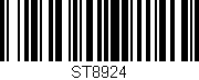 Código de barras (EAN, GTIN, SKU, ISBN): 'ST8924'