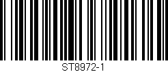 Código de barras (EAN, GTIN, SKU, ISBN): 'ST8972-1'