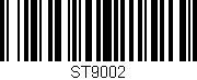 Código de barras (EAN, GTIN, SKU, ISBN): 'ST9002'