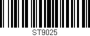 Código de barras (EAN, GTIN, SKU, ISBN): 'ST9025'