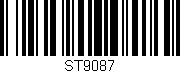 Código de barras (EAN, GTIN, SKU, ISBN): 'ST9087'