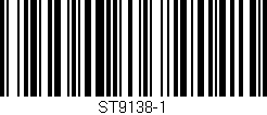 Código de barras (EAN, GTIN, SKU, ISBN): 'ST9138-1'