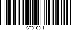 Código de barras (EAN, GTIN, SKU, ISBN): 'ST9189-1'