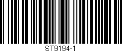 Código de barras (EAN, GTIN, SKU, ISBN): 'ST9194-1'