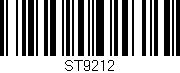 Código de barras (EAN, GTIN, SKU, ISBN): 'ST9212'