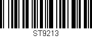 Código de barras (EAN, GTIN, SKU, ISBN): 'ST9213'