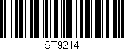Código de barras (EAN, GTIN, SKU, ISBN): 'ST9214'