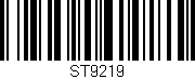 Código de barras (EAN, GTIN, SKU, ISBN): 'ST9219'