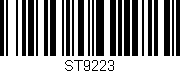 Código de barras (EAN, GTIN, SKU, ISBN): 'ST9223'