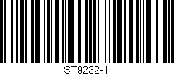 Código de barras (EAN, GTIN, SKU, ISBN): 'ST9232-1'