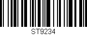 Código de barras (EAN, GTIN, SKU, ISBN): 'ST9234'