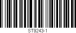 Código de barras (EAN, GTIN, SKU, ISBN): 'ST9243-1'