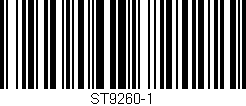 Código de barras (EAN, GTIN, SKU, ISBN): 'ST9260-1'