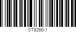 Código de barras (EAN, GTIN, SKU, ISBN): 'ST9266-1'