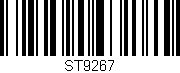 Código de barras (EAN, GTIN, SKU, ISBN): 'ST9267'
