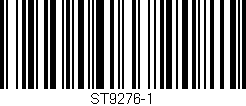 Código de barras (EAN, GTIN, SKU, ISBN): 'ST9276-1'