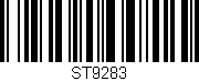 Código de barras (EAN, GTIN, SKU, ISBN): 'ST9283'