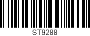 Código de barras (EAN, GTIN, SKU, ISBN): 'ST9288'