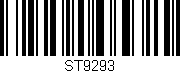 Código de barras (EAN, GTIN, SKU, ISBN): 'ST9293'