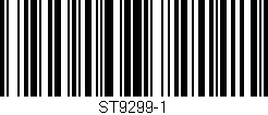 Código de barras (EAN, GTIN, SKU, ISBN): 'ST9299-1'