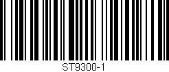 Código de barras (EAN, GTIN, SKU, ISBN): 'ST9300-1'