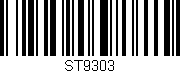 Código de barras (EAN, GTIN, SKU, ISBN): 'ST9303'