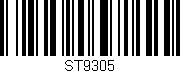 Código de barras (EAN, GTIN, SKU, ISBN): 'ST9305'