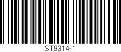 Código de barras (EAN, GTIN, SKU, ISBN): 'ST9314-1'