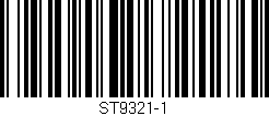 Código de barras (EAN, GTIN, SKU, ISBN): 'ST9321-1'