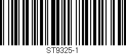 Código de barras (EAN, GTIN, SKU, ISBN): 'ST9325-1'