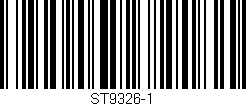 Código de barras (EAN, GTIN, SKU, ISBN): 'ST9326-1'