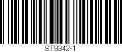 Código de barras (EAN, GTIN, SKU, ISBN): 'ST9342-1'