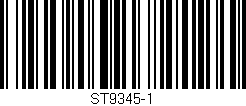 Código de barras (EAN, GTIN, SKU, ISBN): 'ST9345-1'