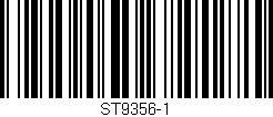 Código de barras (EAN, GTIN, SKU, ISBN): 'ST9356-1'