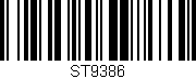 Código de barras (EAN, GTIN, SKU, ISBN): 'ST9386'