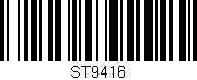 Código de barras (EAN, GTIN, SKU, ISBN): 'ST9416'