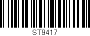 Código de barras (EAN, GTIN, SKU, ISBN): 'ST9417'