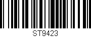 Código de barras (EAN, GTIN, SKU, ISBN): 'ST9423'